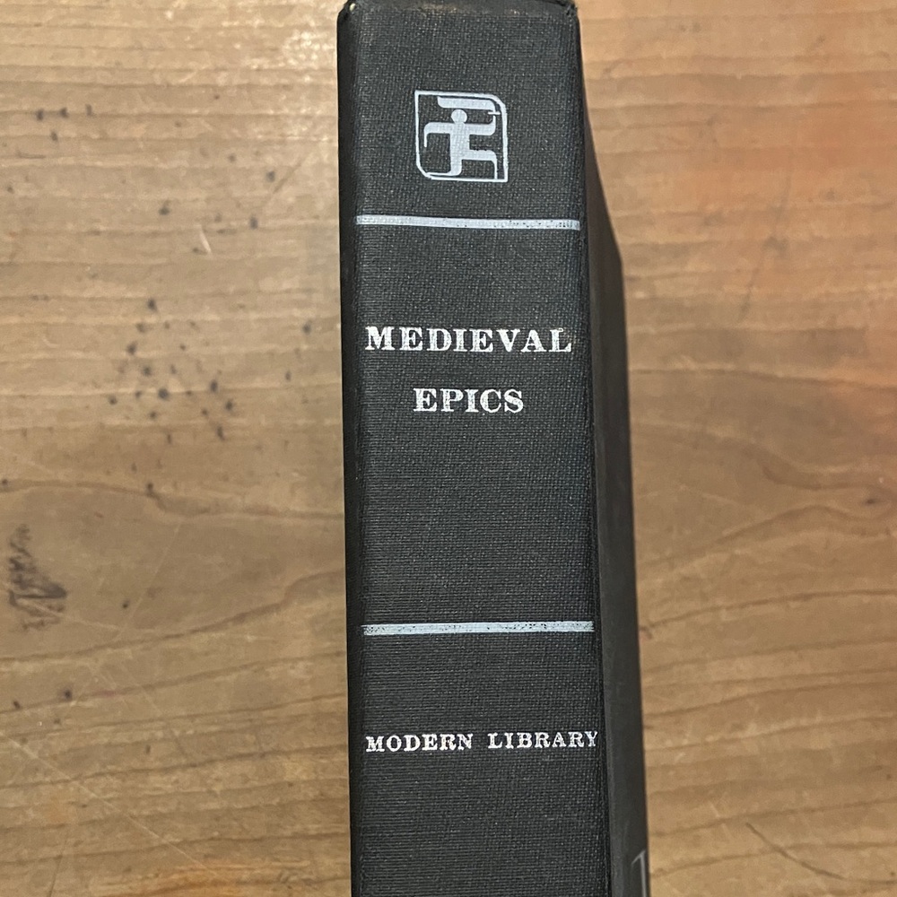 Vintage Medieval Epics hardcover Book - 1963 includes Beowulf and 3 other books